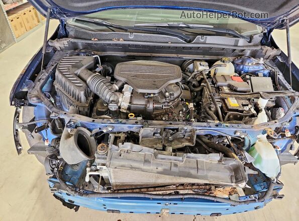 3GNKBJRS3NS139916 2022 CHEVROLET BLAZER Blue ძრავის განყოფილების ხედი