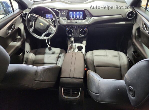 3GNKBJRS3NS139916 2022 CHEVROLET BLAZER Blue წინა პანელის ხედი