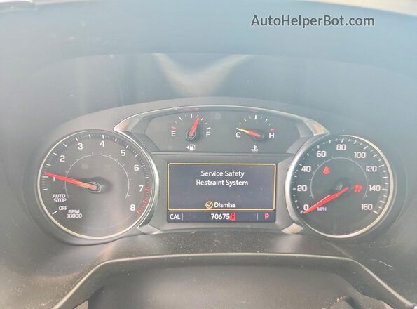 3GNKBJRS4NS226689 2022 CHEVROLET BLAZER Gray Widok zestawu wskaźników