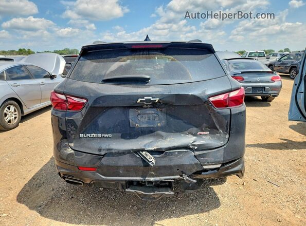3GNKBJRS6KS583464 2019 CHEVROLET BLAZER Black Вид ззаду
