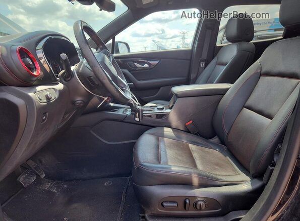 3GNKBJRS6KS583464 2019 CHEVROLET BLAZER Black Вид салону спереду