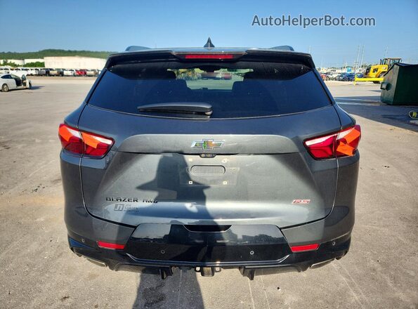 3GNKBJRS7KS666806 2019 CHEVROLET BLAZER Gray Вид ззаду