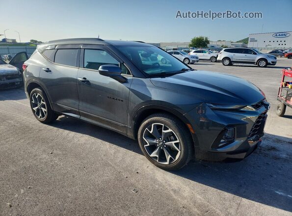 3GNKBJRS7KS666806 2019 CHEVROLET BLAZER Gray Передня права чверть