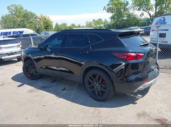 3GNKBJRSXNS138746 2022 CHEVROLET BLAZER Black Հետևի ձախ