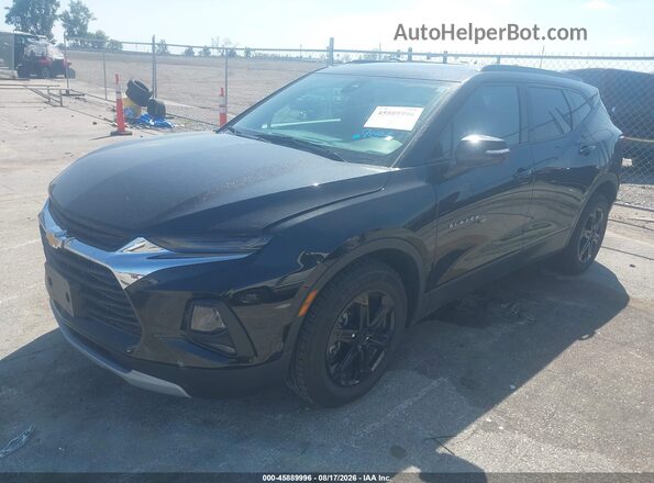3GNKBJRSXNS225501 2022 CHEVROLET BLAZER Черный Передняя левая четверть