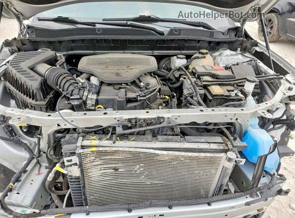 3GNKBKRS0NS119659 2022 CHEVROLET BLAZER Серебряный Вид подкапотного пространства