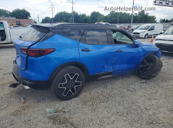 3GNKBKRS0RS238365 2024 CHEVROLET BLAZER Синий Задняя правая четверть