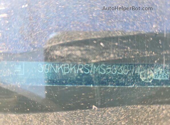 3GNKBKRS1MS533094 2021 CHEVROLET BLAZER Black VIN კოდის სტიკერის ხედი