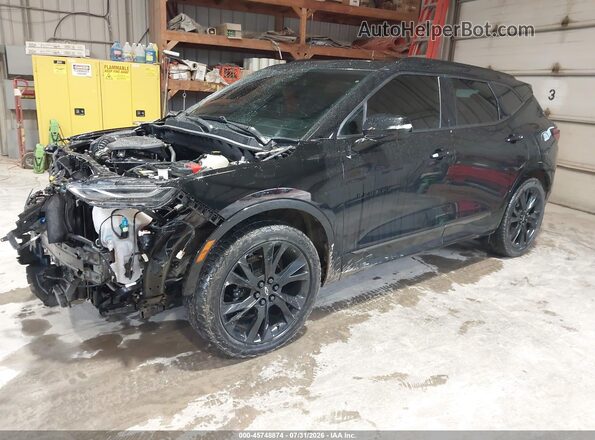 3GNKBKRS1MS549554 2021 CHEVROLET BLAZER Black Передня ліва чверть