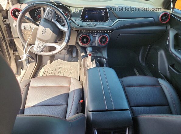 3GNKBKRS2MS554200 2021 CHEVROLET BLAZER Tan Вид панелі приладів