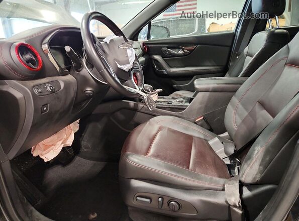 3GNKBKRS3NS221926 2022 CHEVROLET BLAZER Black Front interior view