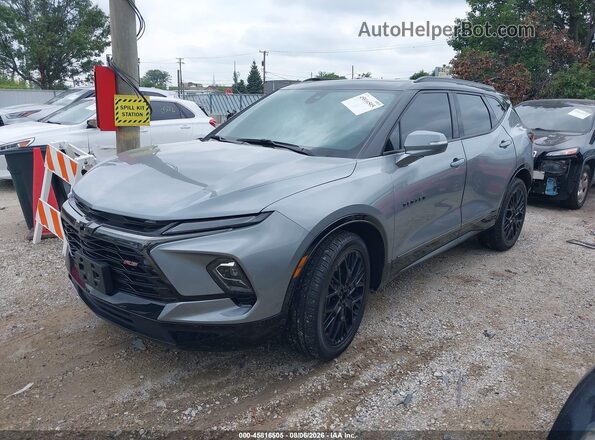 3GNKBKRS3PS219774 2023 CHEVROLET BLAZER Gray Front left