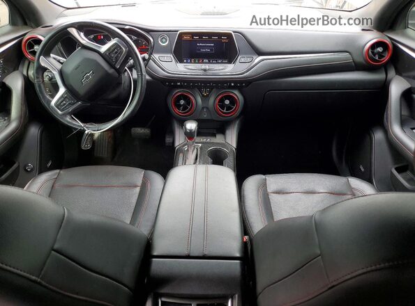 3GNKBKRS4LS595524 2020 CHEVROLET BLAZER Black წინა პანელის ხედი