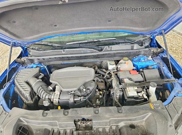 3GNKBKRS4MS502924 2021 CHEVROLET BLAZER Blue Vista del compartimento del motor
