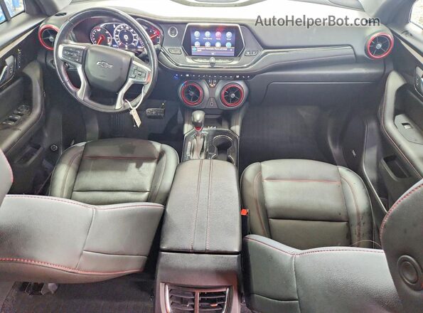 3GNKBKRS4MS502924 2021 CHEVROLET BLAZER Blue Vista del salpicadero