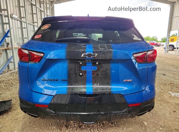 3GNKBKRS4MS502924 2021 CHEVROLET BLAZER Blue Vista trasera