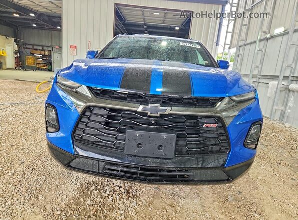 3GNKBKRS4MS502924 2021 CHEVROLET BLAZER Blue Vista frontal