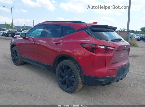 3GNKBKRS4MS546938 2021 CHEVROLET BLAZER Красный Задняя левая четверть