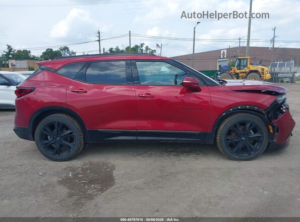 3GNKBKRS4MS546938 2021 CHEVROLET BLAZER Красный Вид задней части салона
