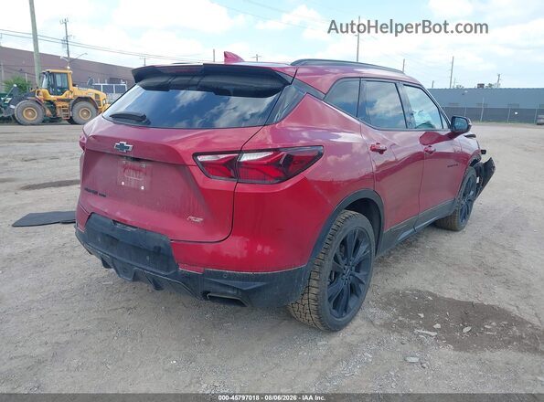 3GNKBKRS4MS546938 2021 CHEVROLET BLAZER Красный Задняя правая четверть