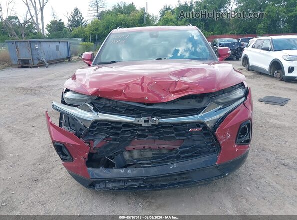 3GNKBKRS4MS546938 2021 CHEVROLET BLAZER Красный Вид щитка приборов