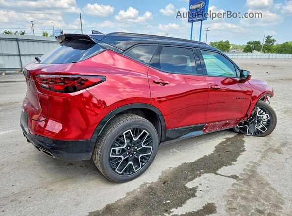 3GNKBKRS5TS123056 2026 CHEVROLET BLAZER Бордовый Задняя правая четверть