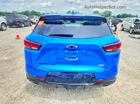 3GNKBKRS7RS206240 2024 CHEVROLET BLAZER Blue უკანა ხედი