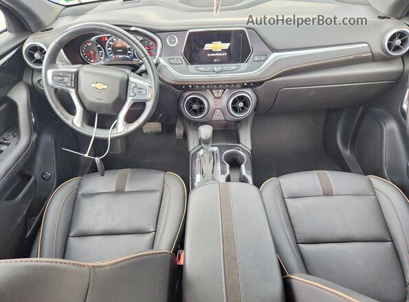 3GNKBLR46NS208191 2022 CHEVROLET BLAZER Blue Առջևի վահանակի տեսք