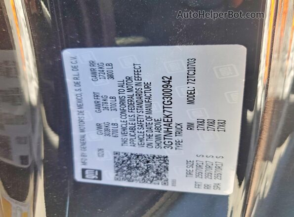 3GTHAEK7TG300942 2026 GMC SIERRA Black Շարժիչի բաժամունքի տեսք