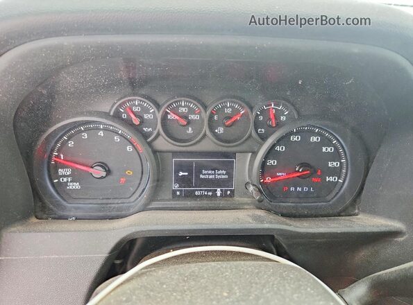 3GTNHAEK1RG276016 2024 GMC SIERRA White Instrument cluster view