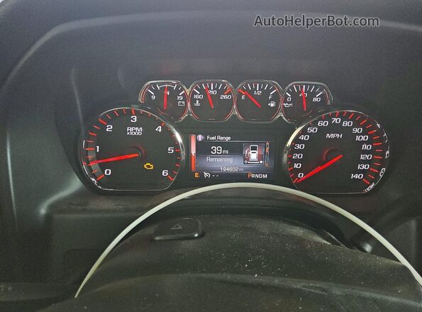 3GTP1NEC7GG147420 2016 GMC SIERRA Серебряный Вид щитка приборов