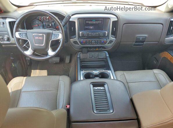 3GTP1NEC7JG364117 2018 GMC SIERRA Burgundy Widok deski rozdzielczej