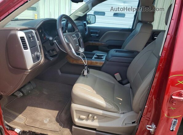 3GTP1NEC7JG364117 2018 GMC SIERRA Burgundy Widok wnętrza z przodu