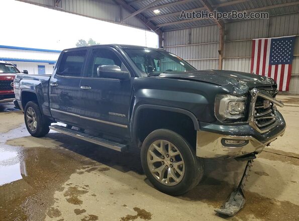 3GTP1NEC7JG394668 2018 GMC SIERRA Синий Передняя правая четверть