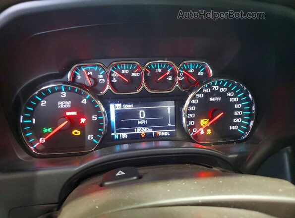 3GTP1NEC7JG394668 2018 GMC SIERRA Синий Вид щитка приборов