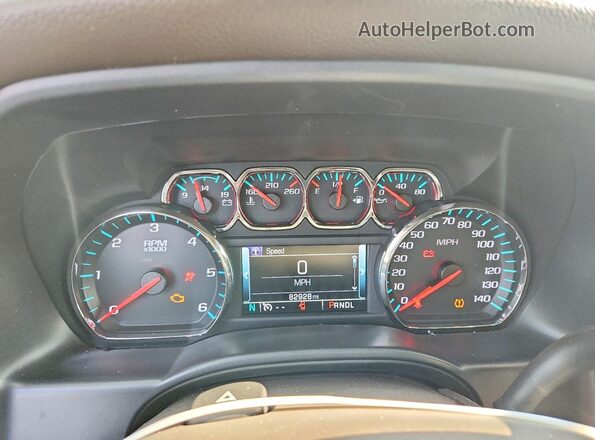 3GTP1NECXHG203741 2017 GMC SIERRA Черный Вид щитка приборов