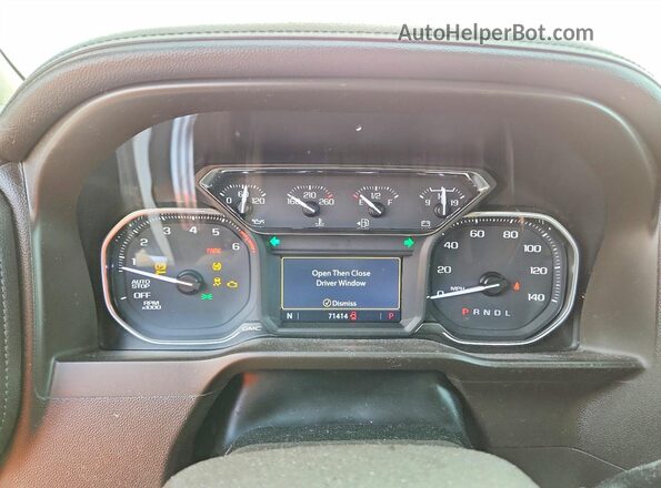 3GTP8DED4LG111614 2020 GMC SIERRA White Вид щитка приладів