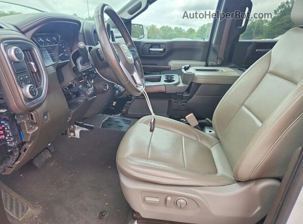 3GTP8DED4LG332419 2020 GMC SIERRA White Widok wnętrza z przodu