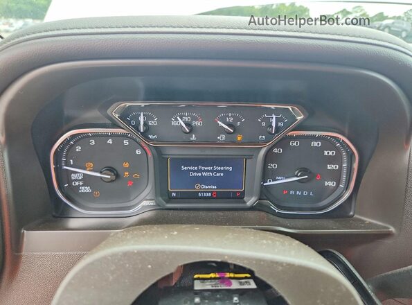 3GTP8DED4LG332419 2020 GMC SIERRA White Widok zestawu wskaźników