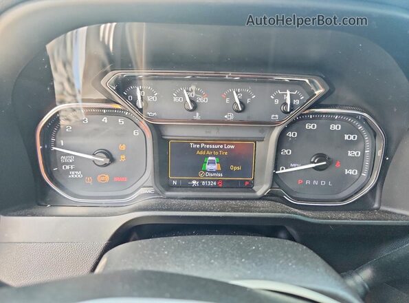 3GTP8DED5LG271386 2020 GMC SIERRA White Вид щитка приладів