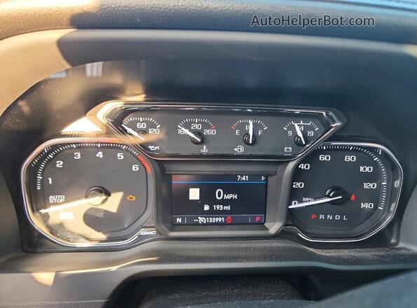 3GTP8DED5NG117599 2022 GMC SIERRA Blue Instrument cluster view