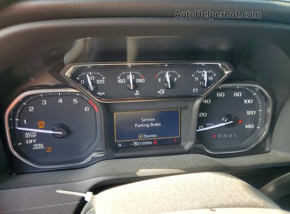 3GTP8DED5NG139750 2022 GMC SIERRA Charcoal Instrument cluster view