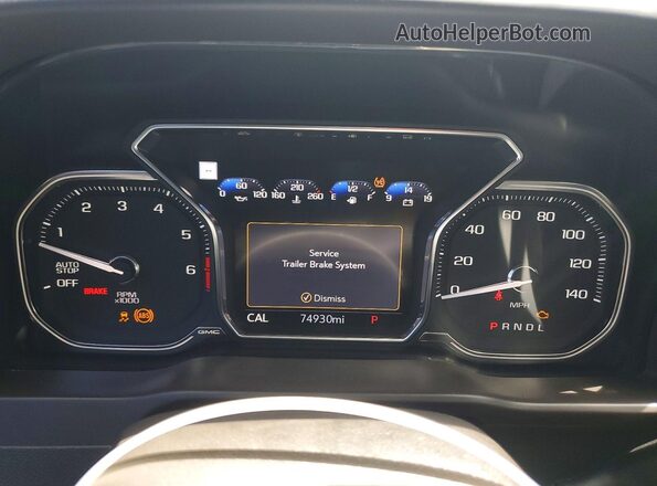3GTP8FED2LG144171 2020 GMC SIERRA Белый Вид щитка приборов