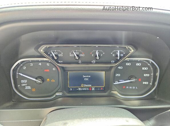 3GTP9BEK2KG155528 2019 GMC SIERRA White Widok zestawu wskaźników