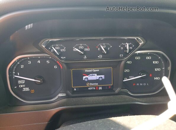 3GTP9BEK6MG354729 2021 GMC SIERRA Silver Вид щитка приладів
