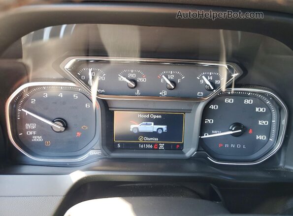 3GTP9EED0KG198459 2019 GMC SIERRA White Instrument cluster view