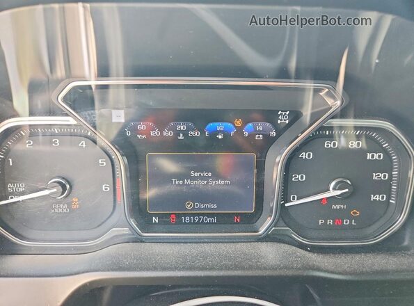 3GTP9EED9KG281503 2019 GMC SIERRA Gray Instrument cluster view