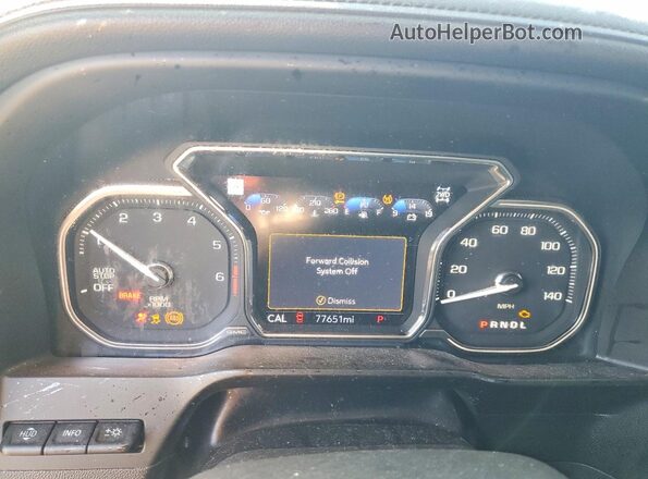3GTP9EEL0LG214989 2020 GMC SIERRA Black ხელსაწყოთა პანელის ხედი