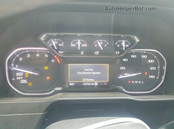 3GTP9EEL5KG182605 2019 GMC SIERRA Black Սարքավորումների վահանակի տեսք