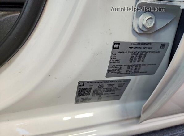 3GTP9EEL5NG174802 2022 GMC SIERRA White ძრავის განყოფილების ხედი